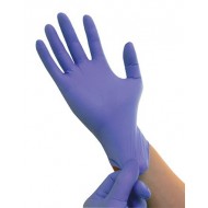Rękawice rękawiczki nitrylowe jednorazowe niebieskie, nitryl
