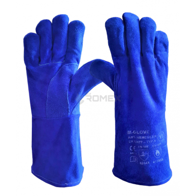 Rękawice spawalnicze M-GLOVE HERCULES Niebieskie