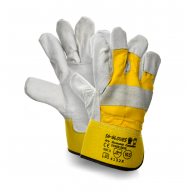 Rękawice robocze dwoina skóra Dingo RINGO Orange M-glove