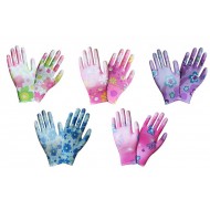 Rękawice dla pań powlekane poliuretanem PU w Kwiatki Dalia